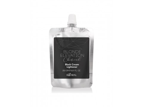KAARALCHARCOAL BLACK CREAM LIGHTENER - Juodasis plaukų balinimo kremas su anglimi, šviesinantis iki 10 lygių, 250 ml